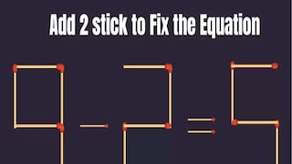 Tendrás solo 2 movimientos para corregir la ecuación del reto matemático