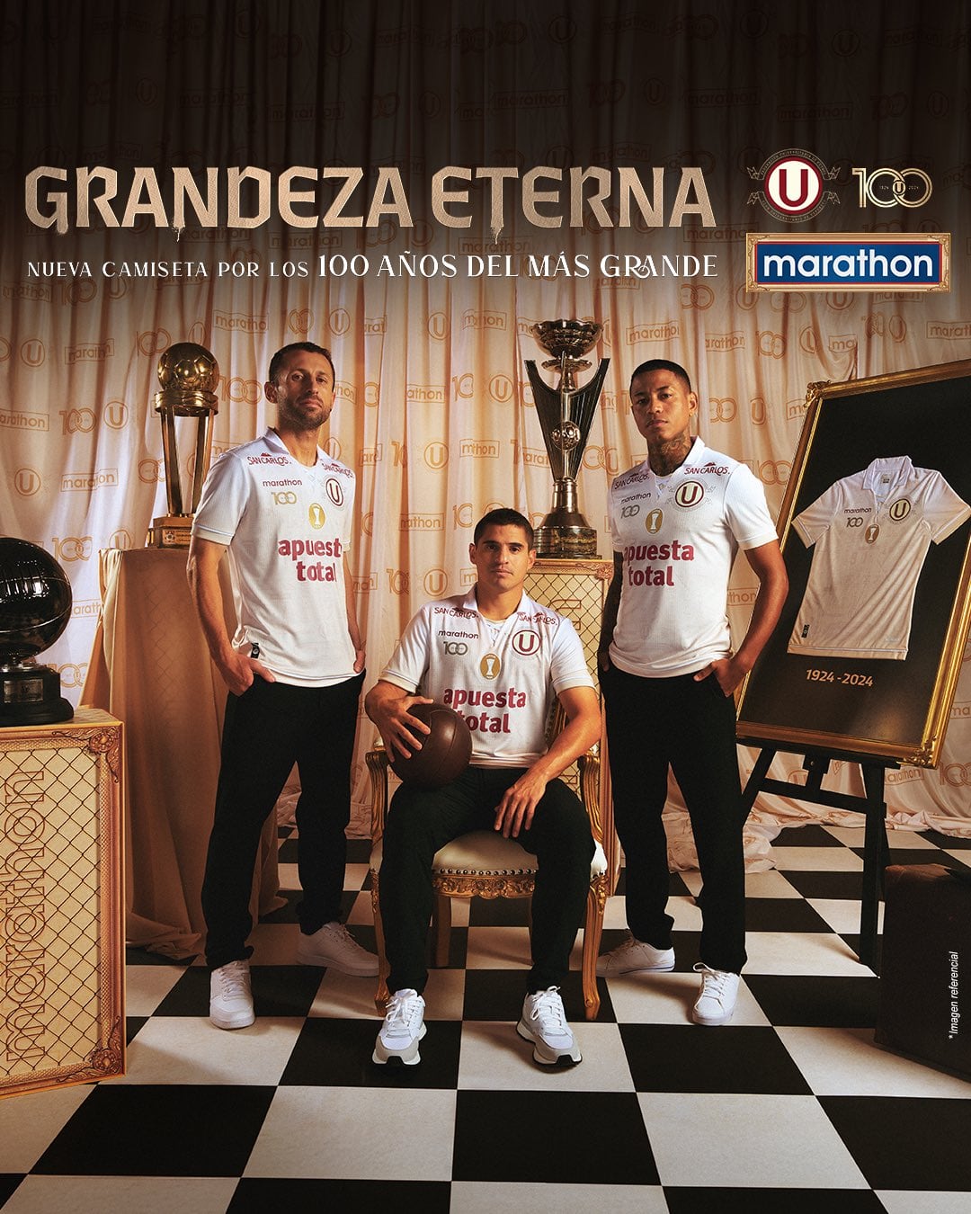 Universitario de Deportes presentó camiseta en su Centenario. (Foto: @Universitario).