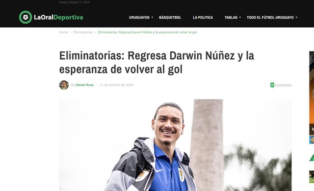 La opinión de la prensa deportiva uruguaya antes del partido frente a Perú por las Eliminatorias 2026.
