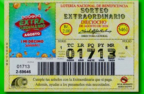 Resultados Lotería Nacional de Panamá del domingo 18 de agosto: números ganadores