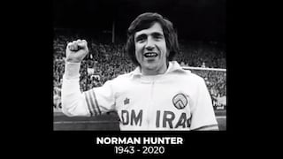 Otra víctima fatal del coronavirus: muere Norman Hunter, campeón del mundo con Inglaterra a los 76 años