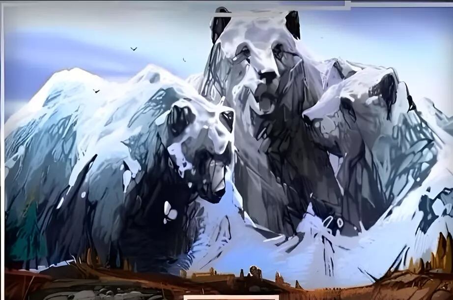 Descubre si eres analítico o intuitivo según veas unos osos o solo unas montañas (Foto: GenialGuru).