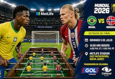 Caracol TV transmitió el partido Brasil 1-2 Noruega por el Mundial 2026