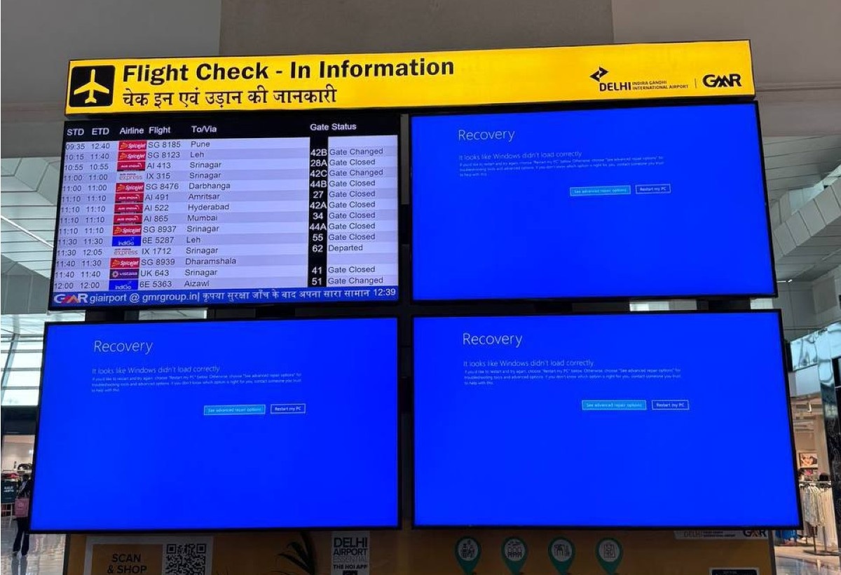 Caída de Microsoft hoy | Un fallo de la empresa de ciberseguridad estadounidense CrowdStrike a la hora de realizar una actualización ha provocado el fallo. (X @AlertaMundoNews)