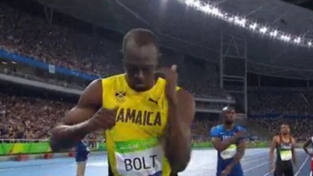 Usain Bolt y sus pasos de baile antes de conseguir el oro en Río 2016