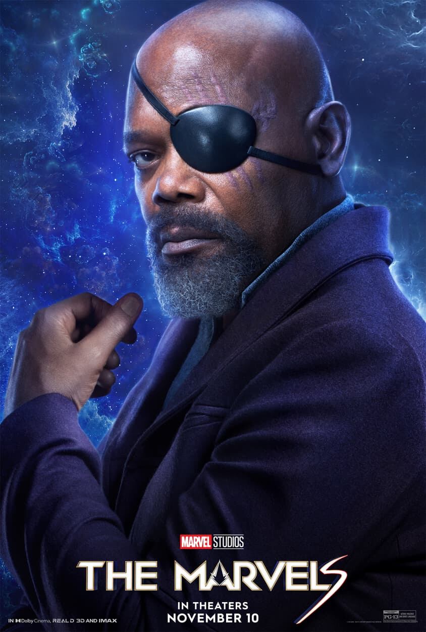 Samuel L. Jackson como Nick Fury en "The Marvels" (Foto: Marvel Studios)