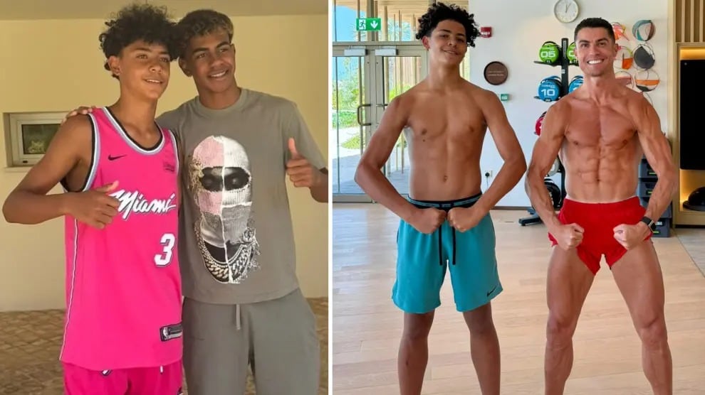 El hijo de Cristiano Ronaldo reconoció admirar a Lamine Yamal. (Foto: Instagram)