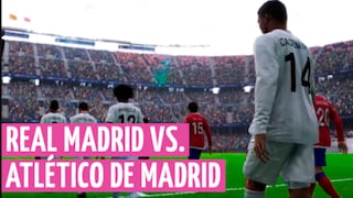 PES 2020: Real Madrid vs. Atlético de Madrid, así quedó la previa del clásico en el simulador
