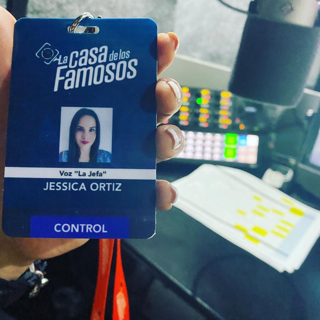 El fotocheck de "La casa de los famosos" (Foto: Jessica Ortiz / Instagram)