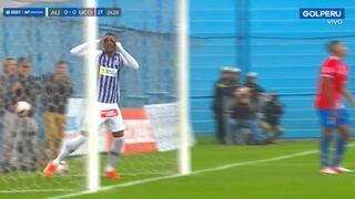 Estuvo cerca: Aldair Fuentes se falló el primer gol para Alianza Lima [VIDEO]