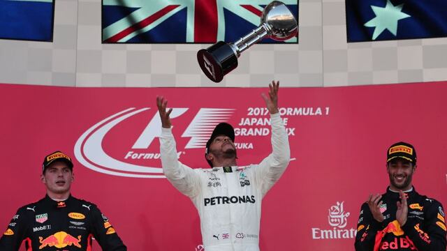 Cada vez más cerca: Hamilton ganó el Gran Premio de Japón mientras que Vettel abandonó