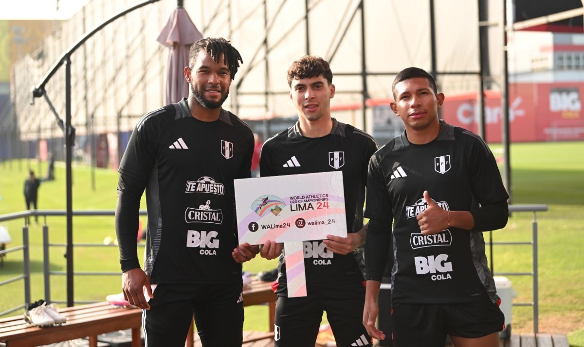 Selección Peruana mostró su apoyo al Mundial de Atletismo Sub 20.