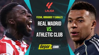 Real Madrid vs. Athletic Club: canales de transmisión del partido por LaLiga