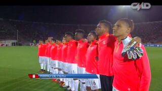Perú contra Chile: Himno Nacional sonó completo y al final fue pifiado