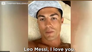 Cristiano Ronaldo se 'confiesa': "Te amo Lionel Messi" (VIRAL)