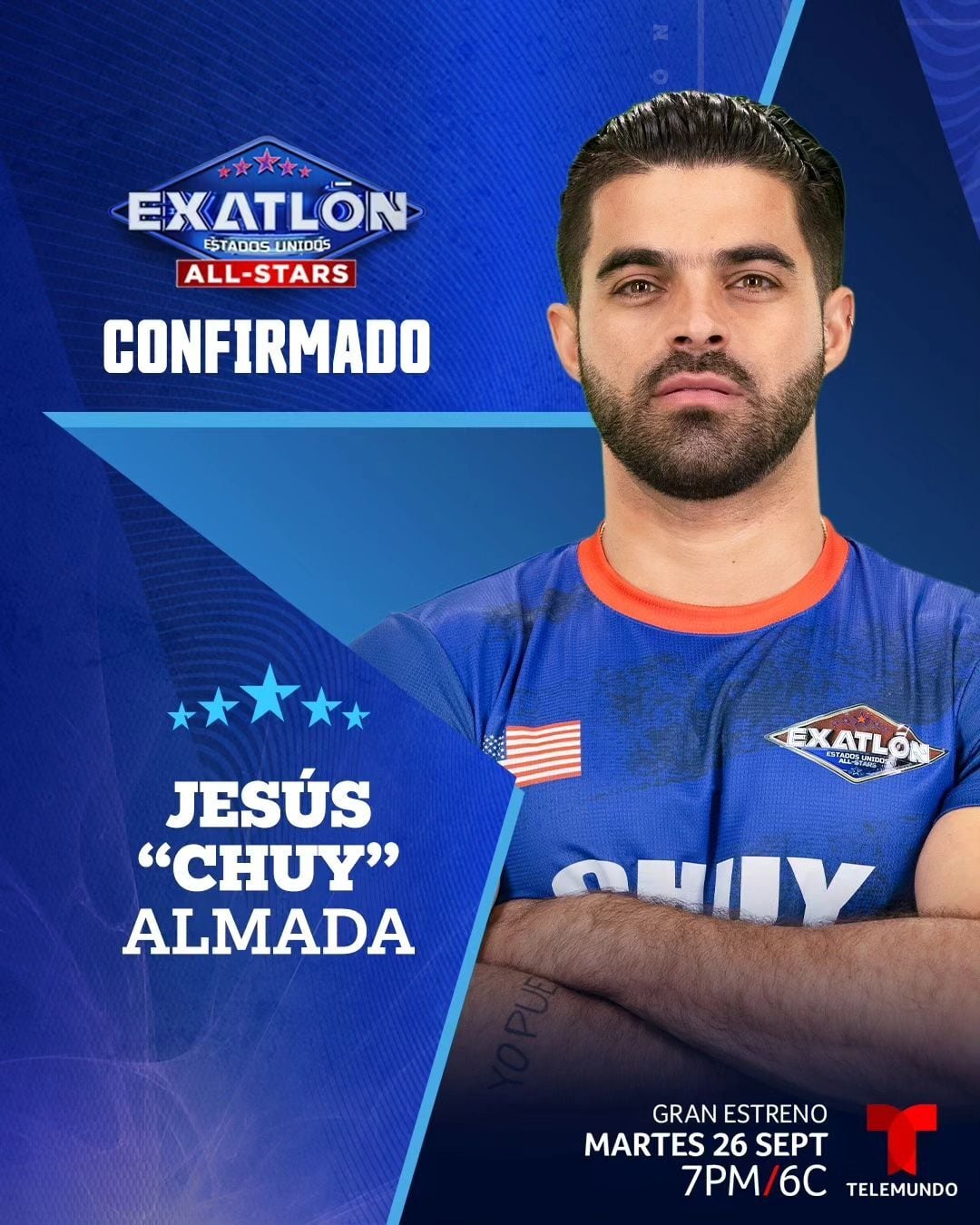 Jesús "Chuy" Almada ha sido confirmado para la próxima temporada de "Exatlón Estados Unidos" (Foto: Telemundo)