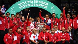 ¡Se cobraron la revancha! Croacia venció a Francia y ganó la Copa Davis 2018