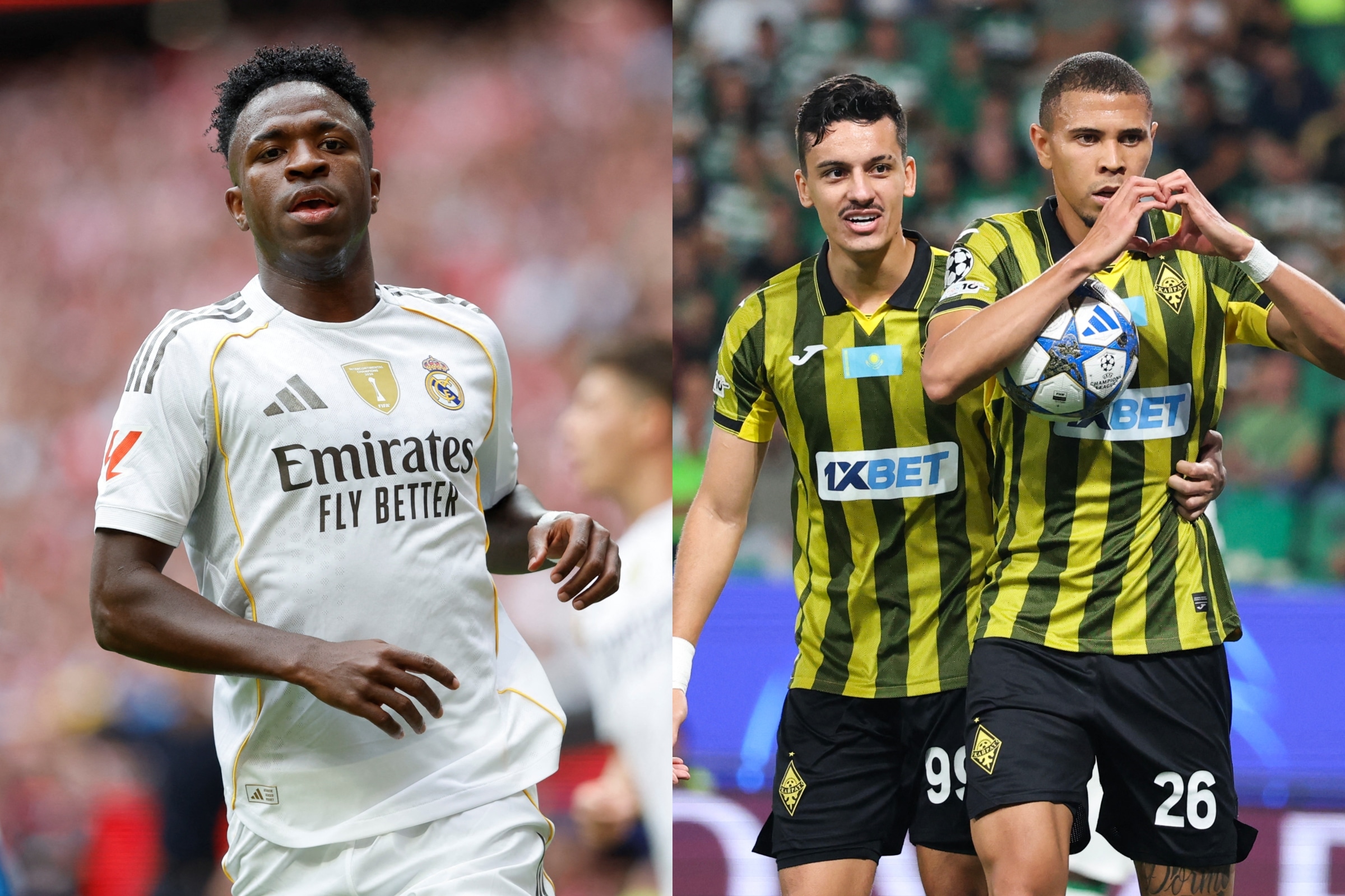 Real Madrid vs Kairat EN VIVO por la UEFA Champions League: horarios y TV en USA, México y España. (Fotos: AFP)