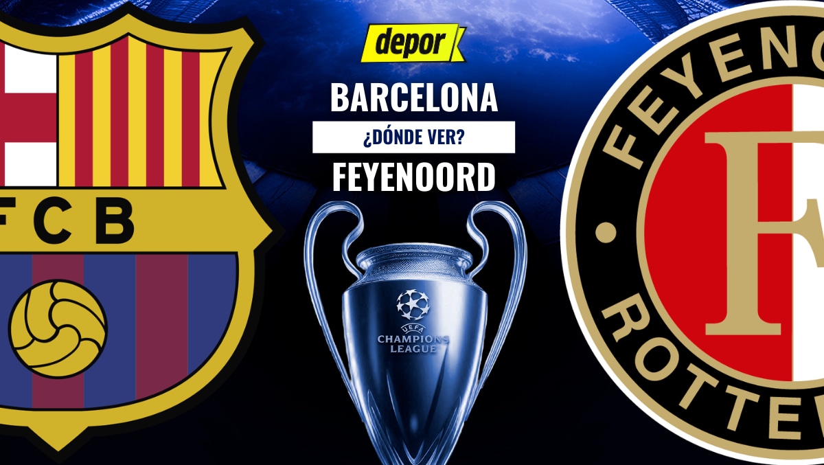 Barcelona vs. Feyenoord se enfrentan por la fecha 1 de la Fase de Liga de la Champions League. (Diseño: Depor)