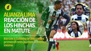 Alianza Lima 2 - 0 Sport Boys: la reacción de los hinchas tras ganar en Matute