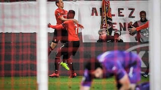 Golpe en Francia: Rennes derrotó 3-1 al Arsenal en los octavos de la Europa League