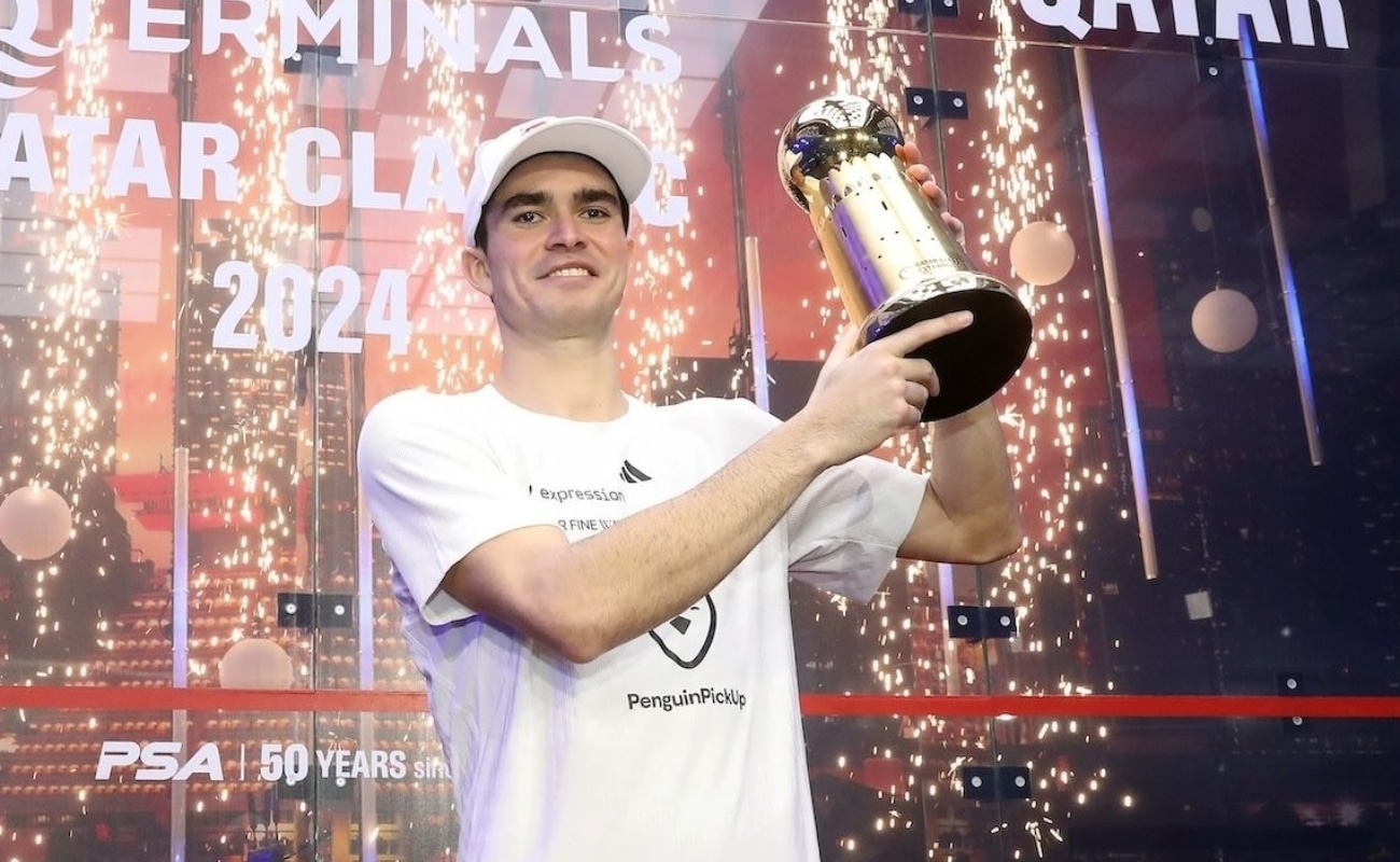 Diego Elías. (Foto: @PSASquashTour)