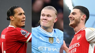 La carrera por la Premier: ¿qué partidos les quedan a Arsenal, Liverpool y Manchester City?