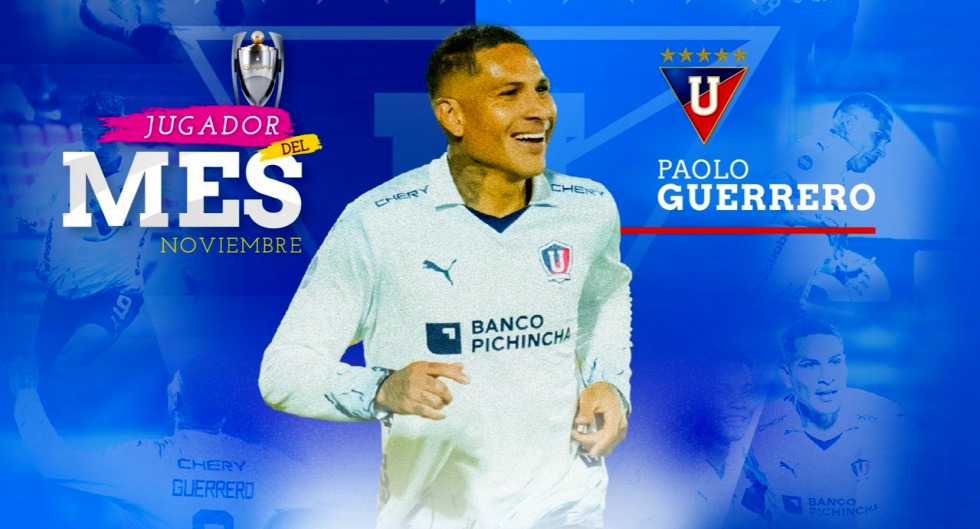Guerrero elegido el jugador del mes en Ecuador (Imagen: LDU de Quito)