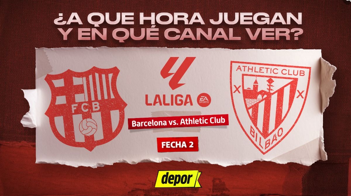 En qué canales TV ver Barcelona vs. Athletic Club y a qué hora juegan