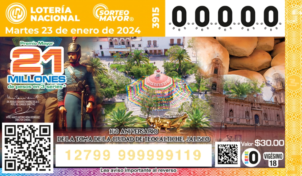 Resultados Sorteo Mayor, martes 23 de enero: números ganadores. (Foto: Lotería Nacional)