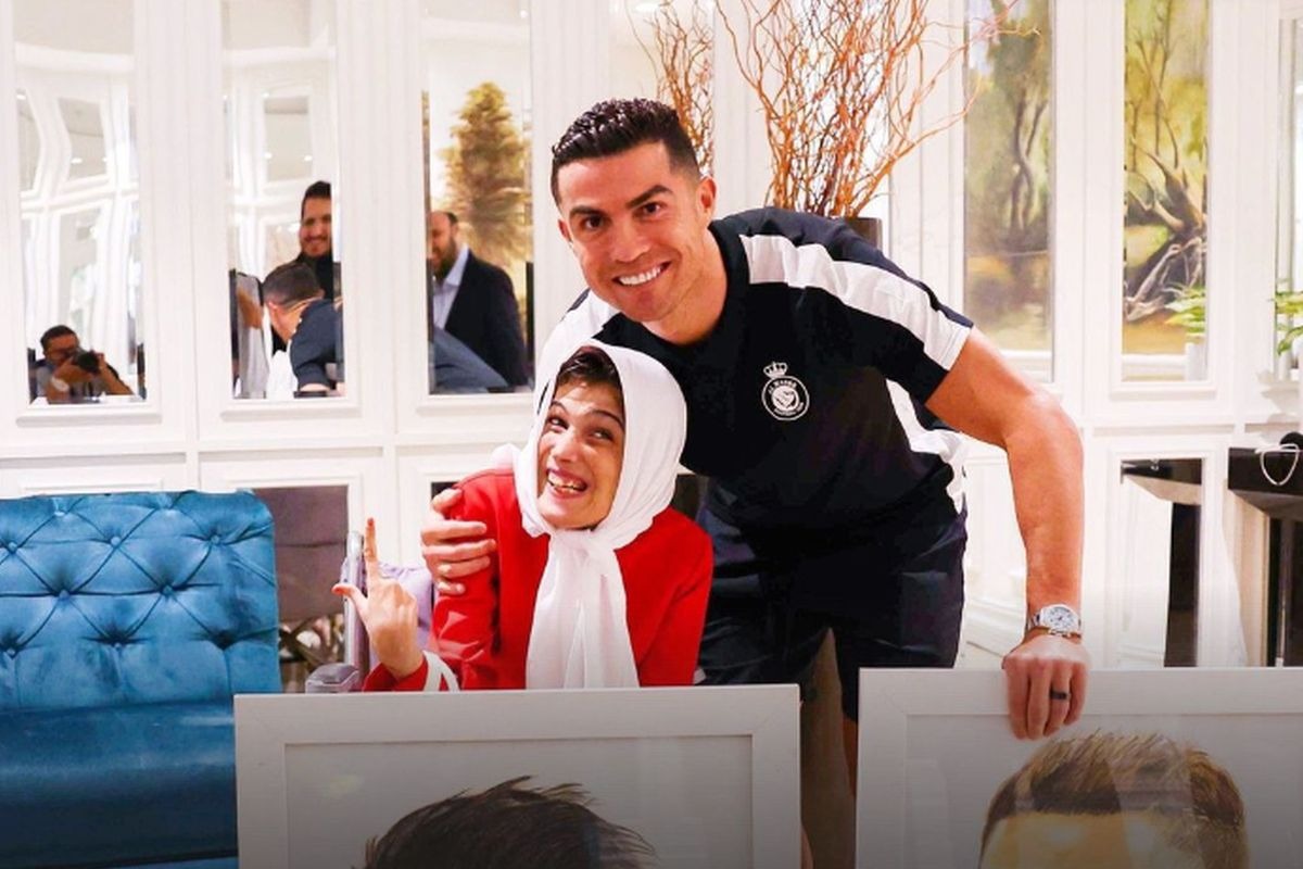 Cristiano Ronaldo visitó Irán el mes pasado para disputar la Liga de Campeones de Asia. (Foto: Twitter)