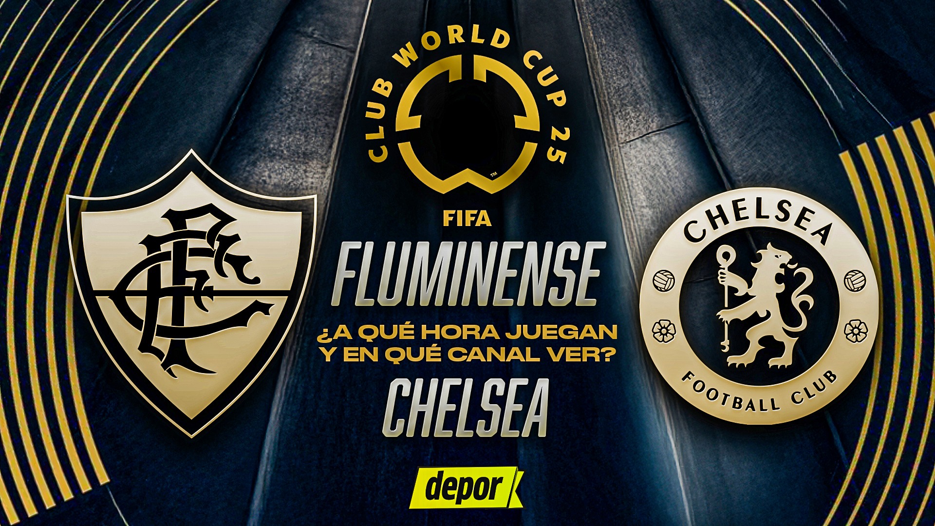 Fluminense vs. Chelsea por el Mundial de Clubes. (Diseño: Christian Marlow)