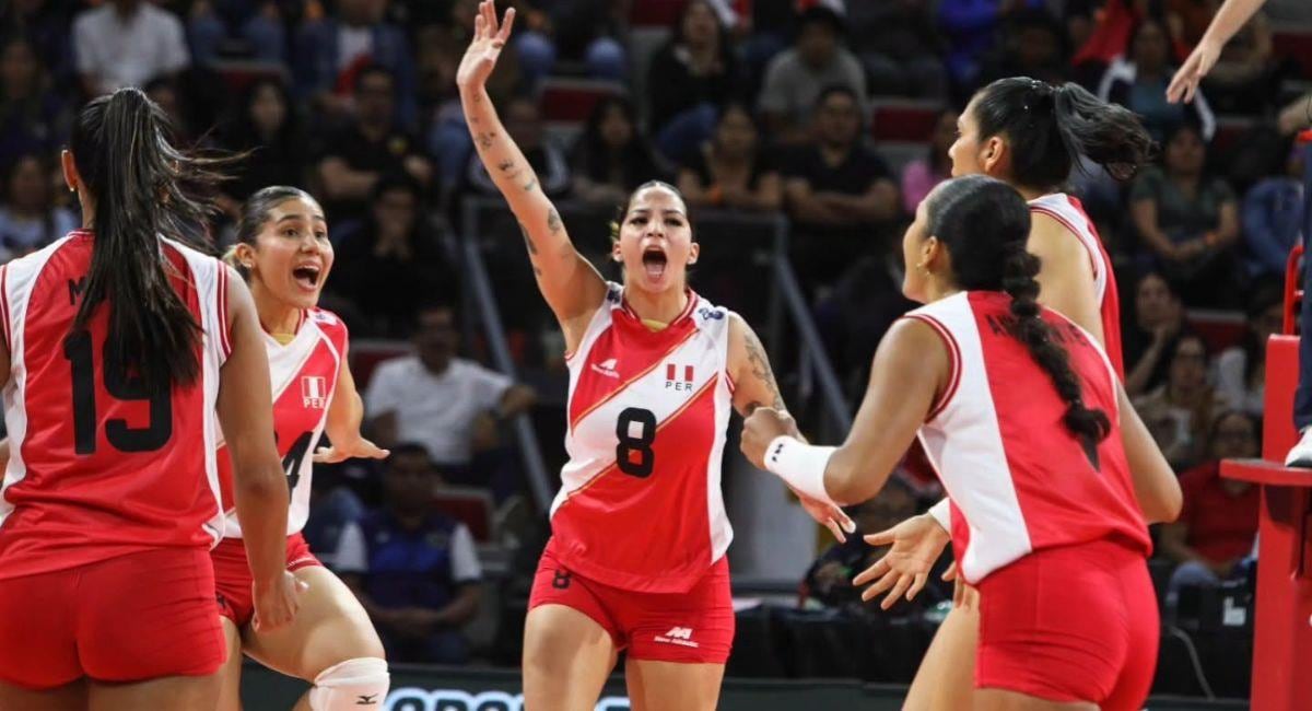 Perú venció a Ecuador en la Copa Sudamericana de Vóley. (Foto: FPV)