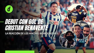 Alianza Lima: la reacción de los hinchas tras el debut con gol de Cristian Benavente