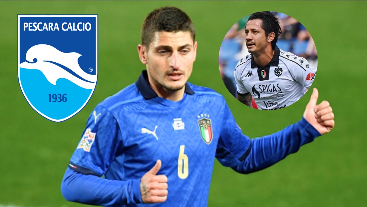 Marco Verratti pide a Lapadula en Pescara | Foto: Italia