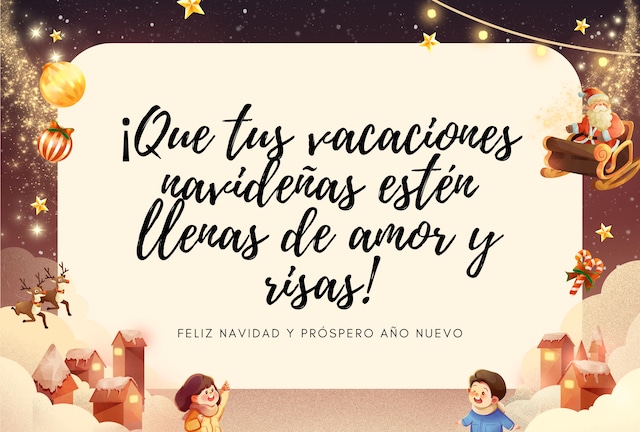 ¡Que tus vacaciones navideñas estén llenas de amor y risas! | Crédito: Canva / Composición Depor