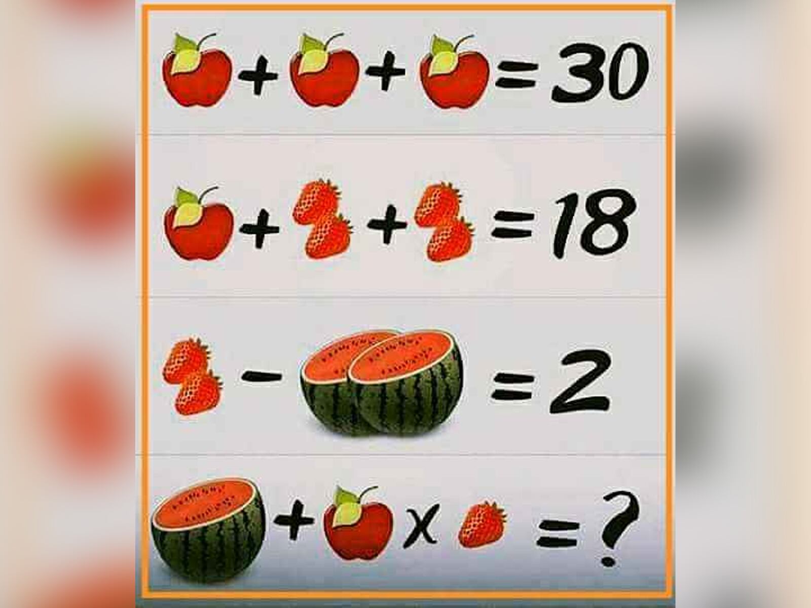 RETO MATEMÁTICO | Las mentes muy inteligentes pueden encontrar el valor de las frutas en 10 segundos. | jagranjosh
