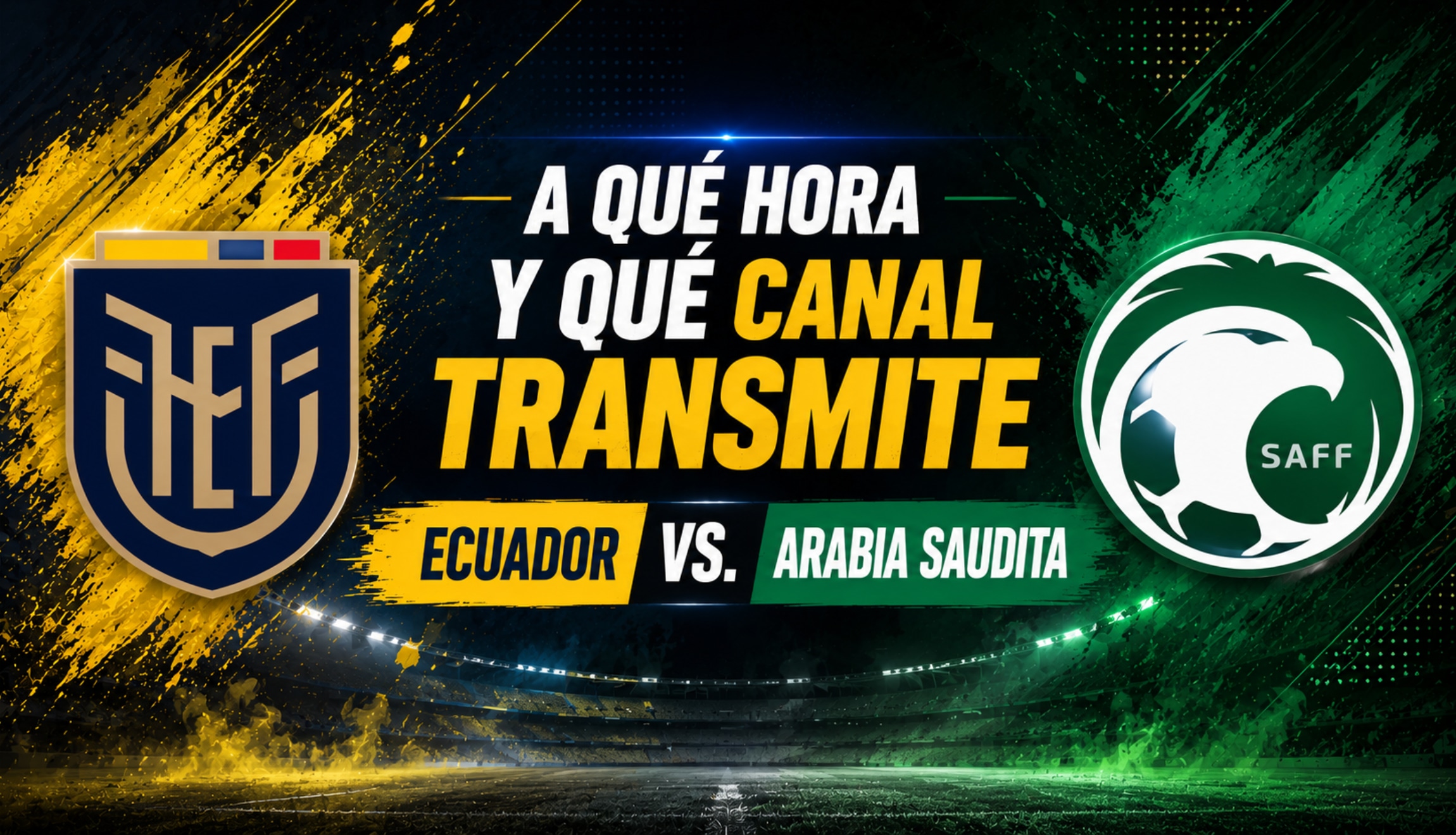 Consulta la hora de inicio y el canal que pasa Ecuador vs. Arabia Saudita, este sábado 30 de mayo de 2026, por amistoso de preparación para la Copa del Mundo. (Foto: Imagen creada por Depor utilizando la IA de Chat GPT)