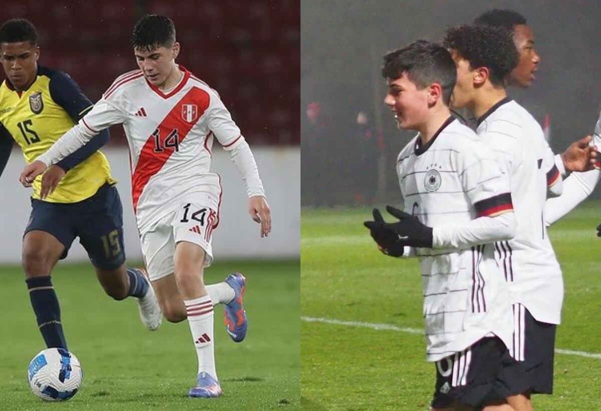 Felipe Chávez con las camisetas de Perú y Alemania. (Fotos: Difusión)
