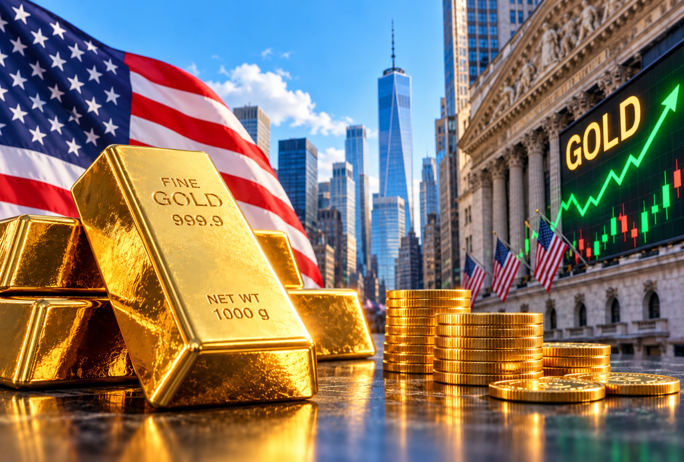 UNITED STATES, 12/10/2026.- Gold is trading lower as a firm U.S. dollar and rising oil prices weigh on bullion, while investors await key inflation reports later this week. FOTO DE NOÉ YACTAYO