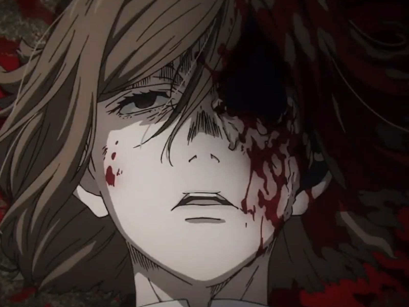 Nobara con el ojo izquierdo destruido tras ser atacada por Mahito en la temporada 2 del anime de “Jujutsu Kaisen". No se sabe si está muerta (Foto: MAPPA)