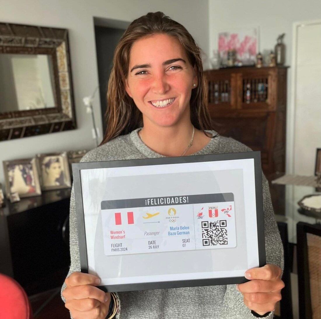 María Belén Bazo consiguió su boleto a París 2024. (Foto: Alexandra Salgado / X)