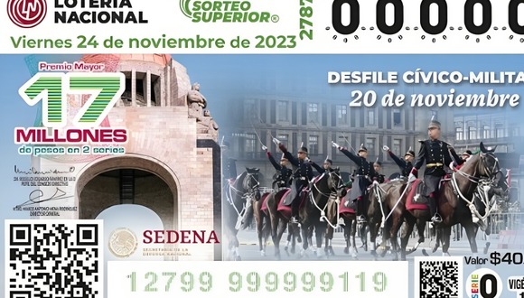 Mira los resultados del Sorteo Superior del 24 de noviembre de la Lotería Nacional (Foto: lotenal)