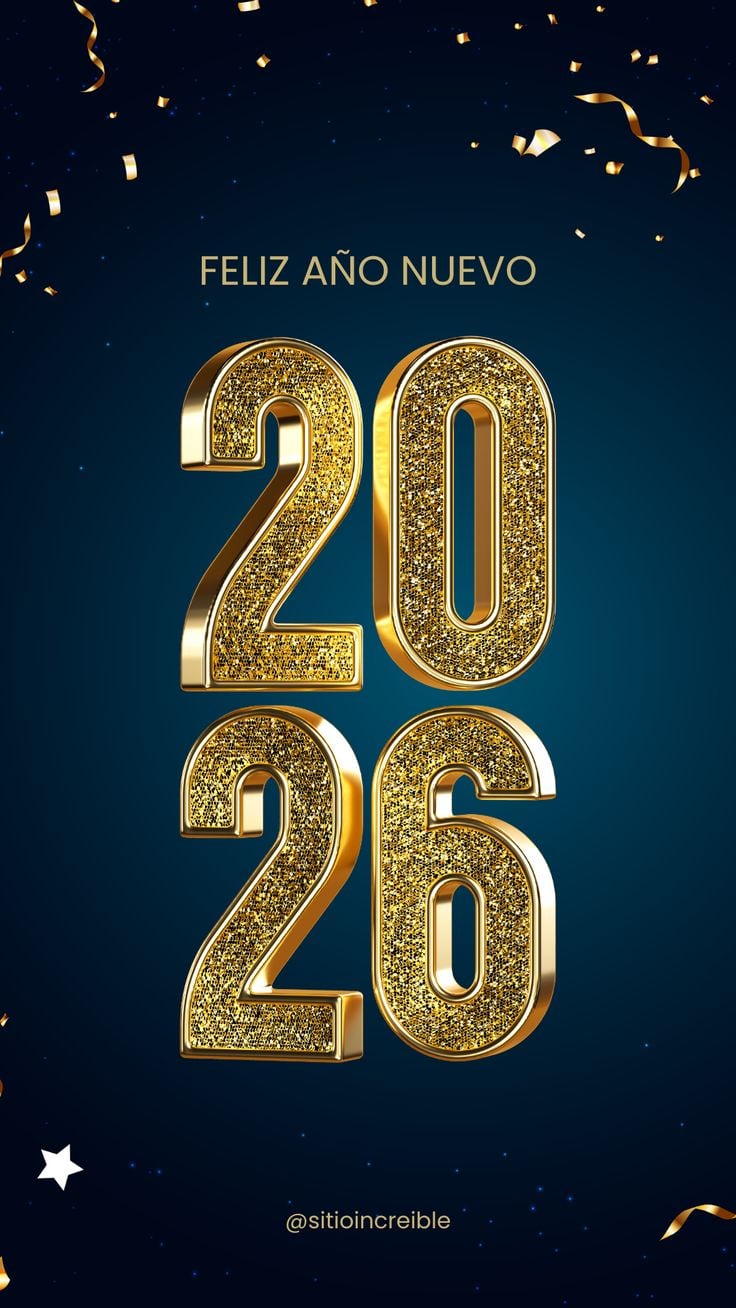 Dedica una de estas 25 imágenes para desear un Feliz Año Nuevo 2026 y compártelas en tus historias de Instagram o estados de WhatsApp. (Foto: Pinterest)