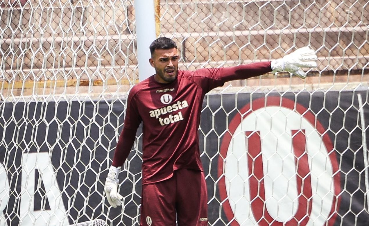 Vargas atajó en el amistoso ante Melgar. (Foto: Universitario)