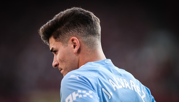 Julián Álvarez tiene contrato con el Manchester City hasta el 30 de junio del 2028. (Foto: Getty Images)
