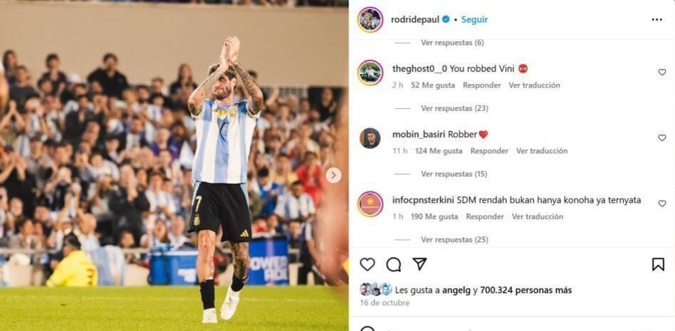 Las confusiones de los hinchas de Vinícius Junior con Rodrigo de Paul.