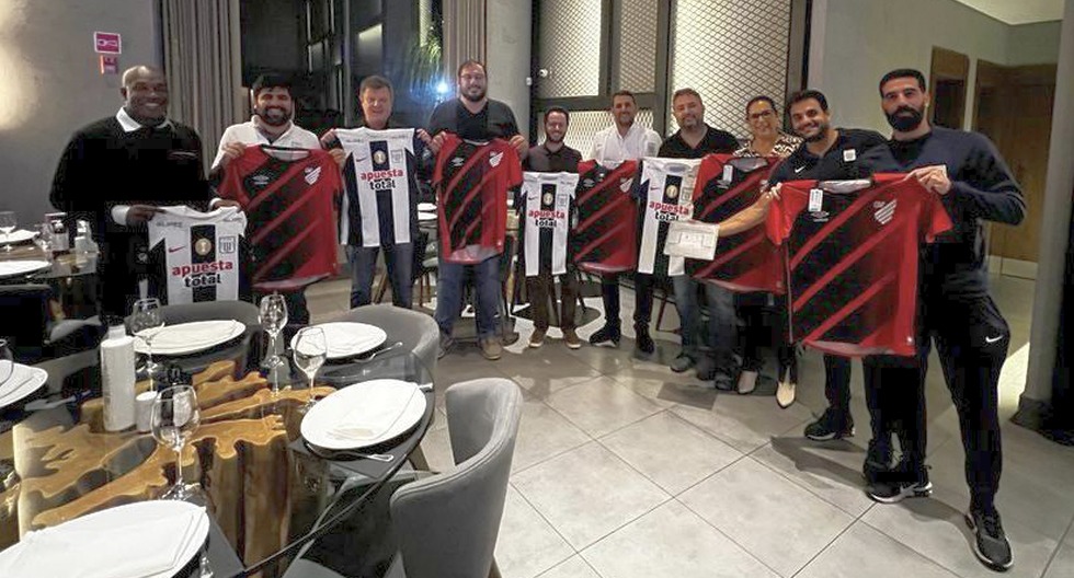 Representantes de Alianza Lima y Paranaense se reunieron el último lunes. (Foto: prensa AL)