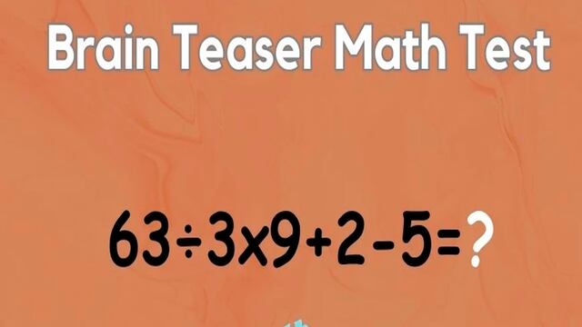 Utiliza tu capacidad intelectual para resolver este reto matemático en 5 segundos