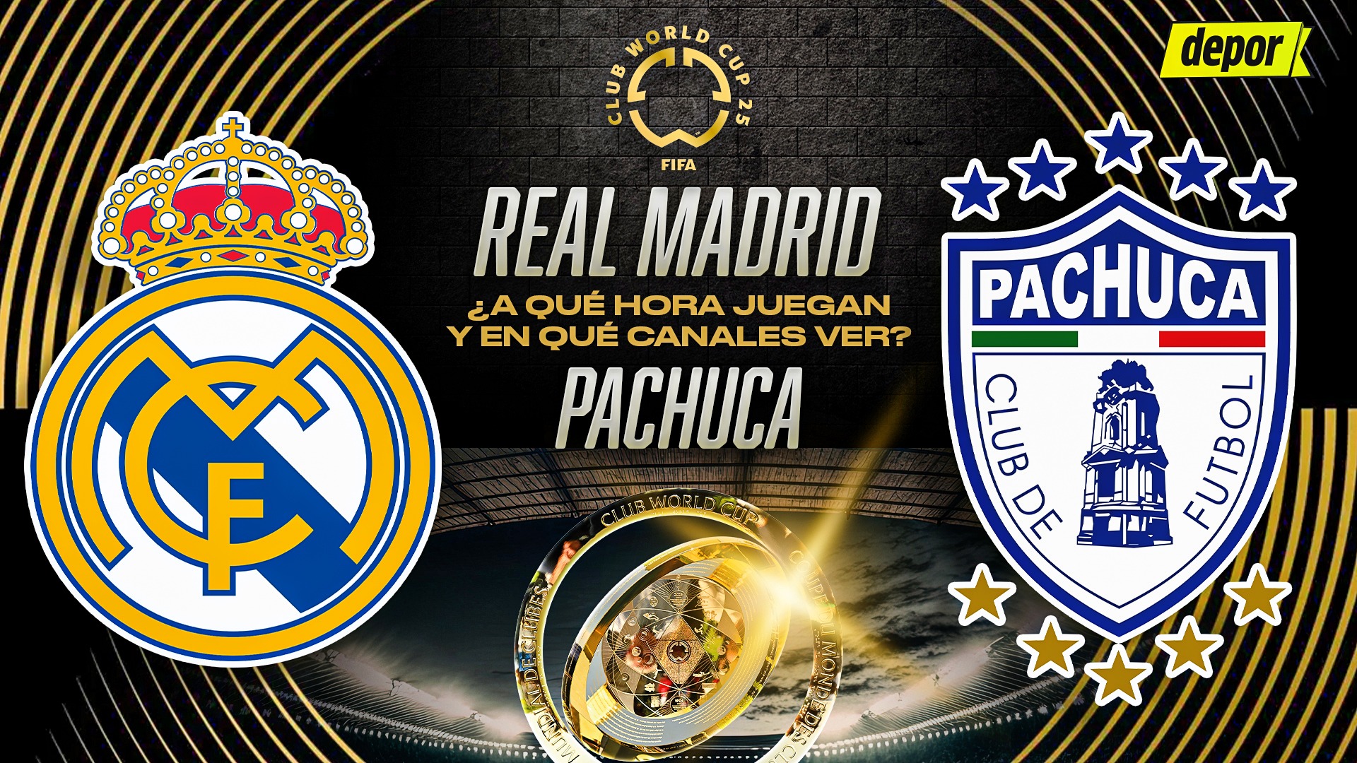 Real Madrid vs Pachuca: en qué canales y a qué hora juegan por el Mundial de Clubes 2025
